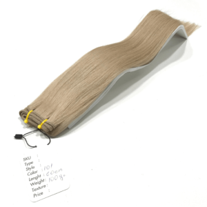 Blont hårträns i äkta hår för weft extensions