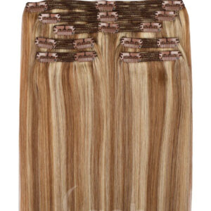 5 piece Clip In Hair Extensions Highlighted Ash Blonde #613 #10