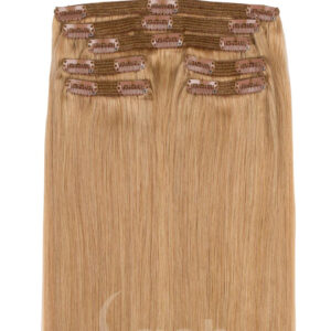 5 piece Clip in Hair Extensions Honey Blonde #18