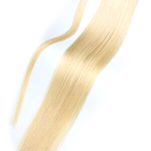 Ponytail - Straight Icy Ash Blonde #61 - Natural Hair