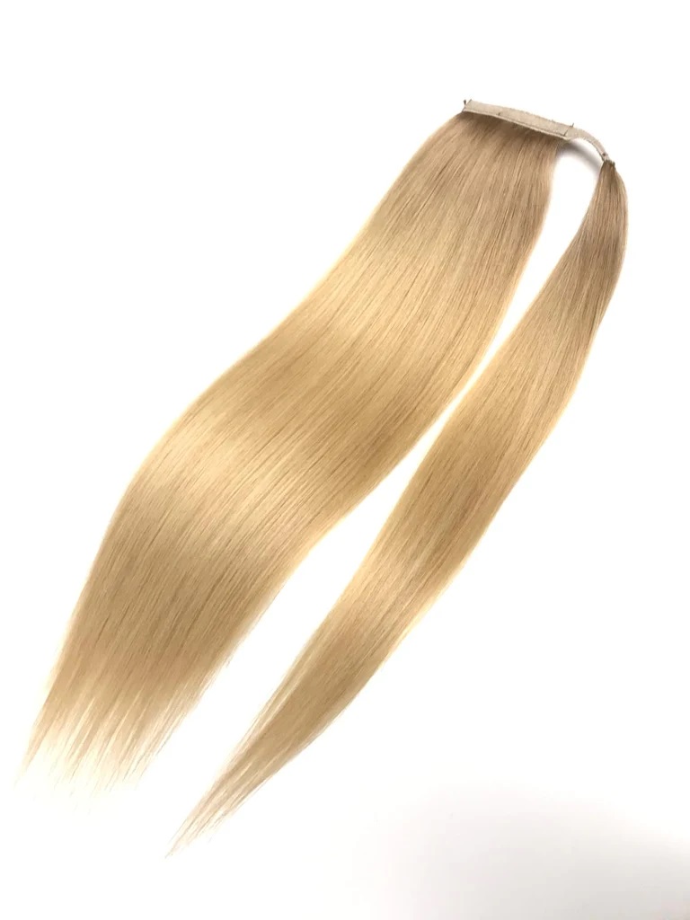 Ponytail - Straight Ombre Brown to Blonde #8A-613 - Natural Hair