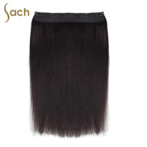 Thick One Piece 3/4 Full Head Clip in Hair Extensions#1B Natural Black