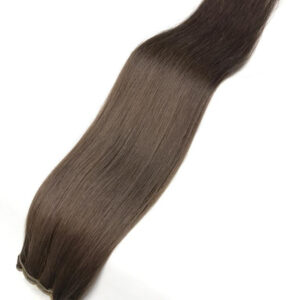 Hårträns/weft Human Slavic Ash Dark Brown #5A - Natural Hair