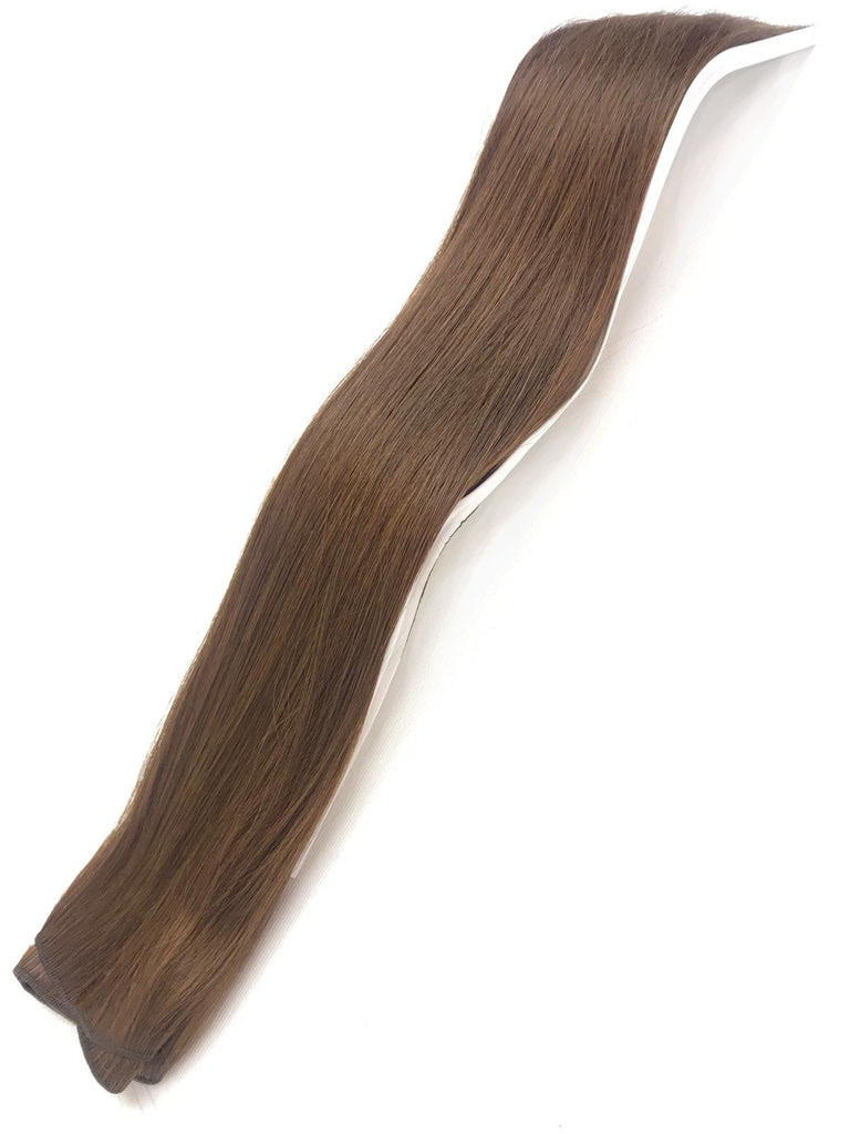 Hårträns/Weft - Human Chestnut Brown #6 - Natural Hair