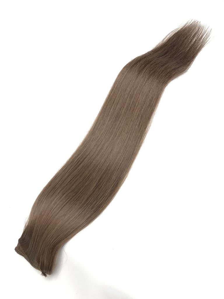 Hårträns/Weft - Human Slavic Ash Light Brown #6A - Natural Hair