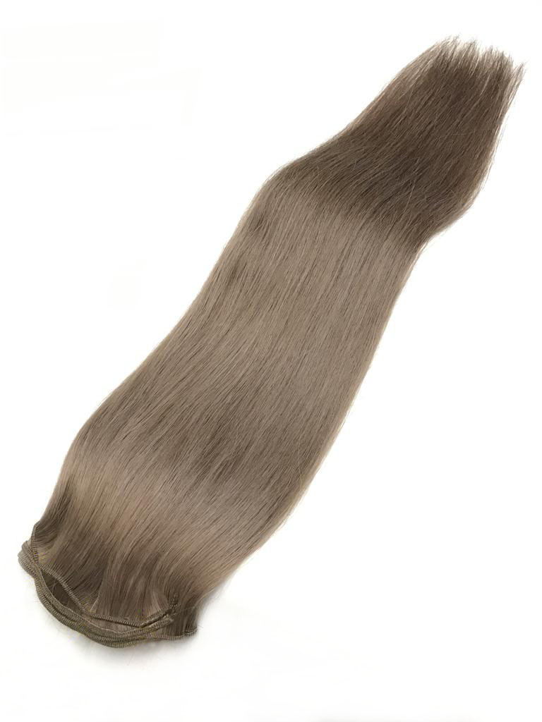 Hårträns/Weft - Human Medium Ash Blonde #7.1 - Natural Hair