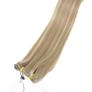Hårträns /Weft- Human 8A-60 Whitstable Beach Highlights - Natural Hair