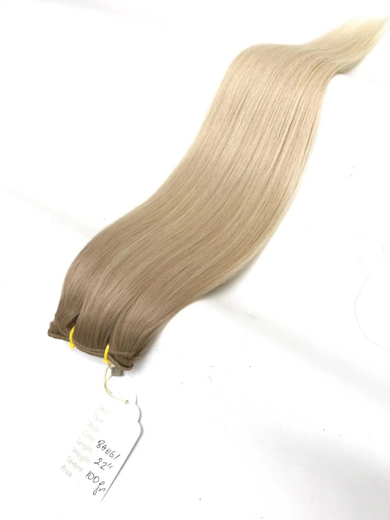 Hårträns /Weft- Human Slavic Ash Light Brown #6A - Natural Hair
