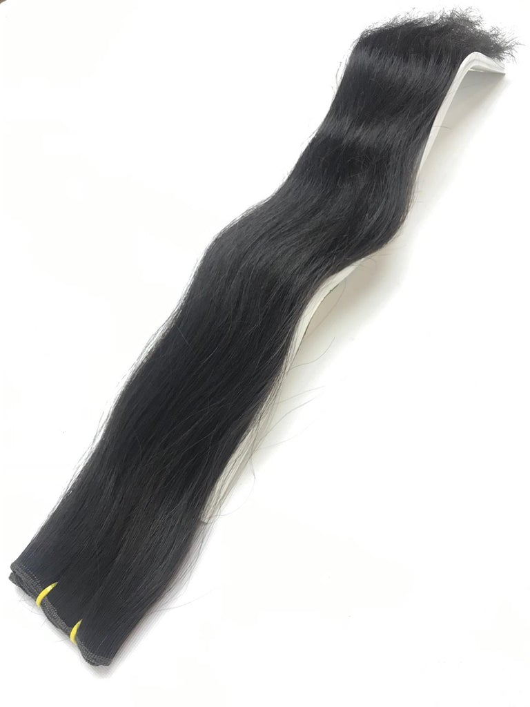 Hårträns/weft Human Natural Black #1B - Natural Hair